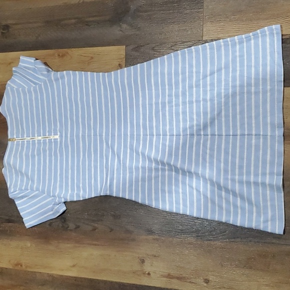 STS sail to sable pale blue striped lightweight knit dress - Picture 5 of 7